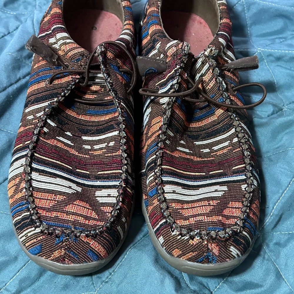 Roper Multicolor Striped Women's Moccasins